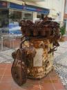 Engine sculpture at Portimao
